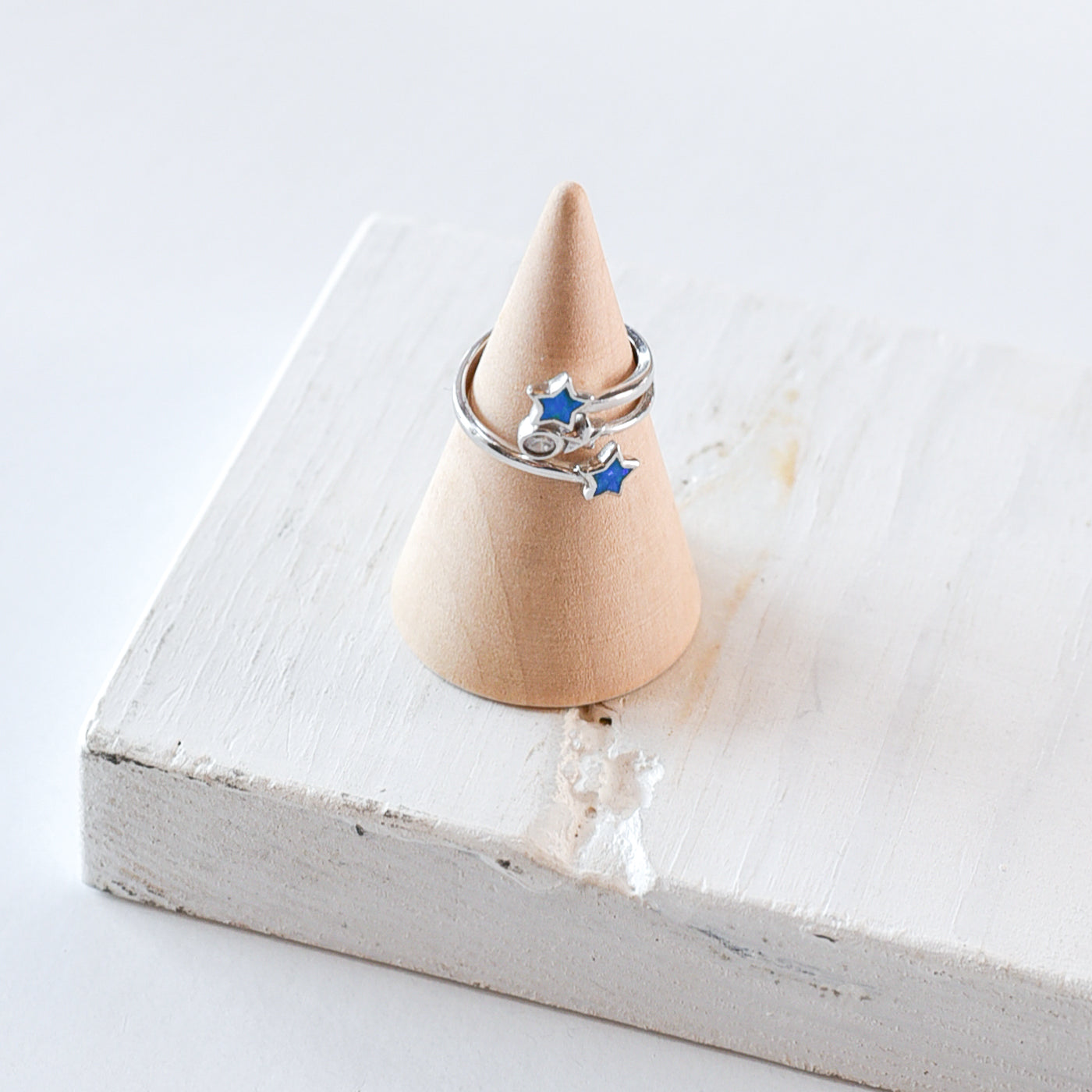 Lisa Marie Jewelry Opal Star + CZ Ring