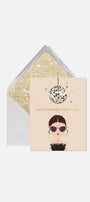 Ginger P. Designs Disco Party Girl Birthday Card