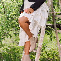 Dolce Vita Senna Booties in Almond Suede