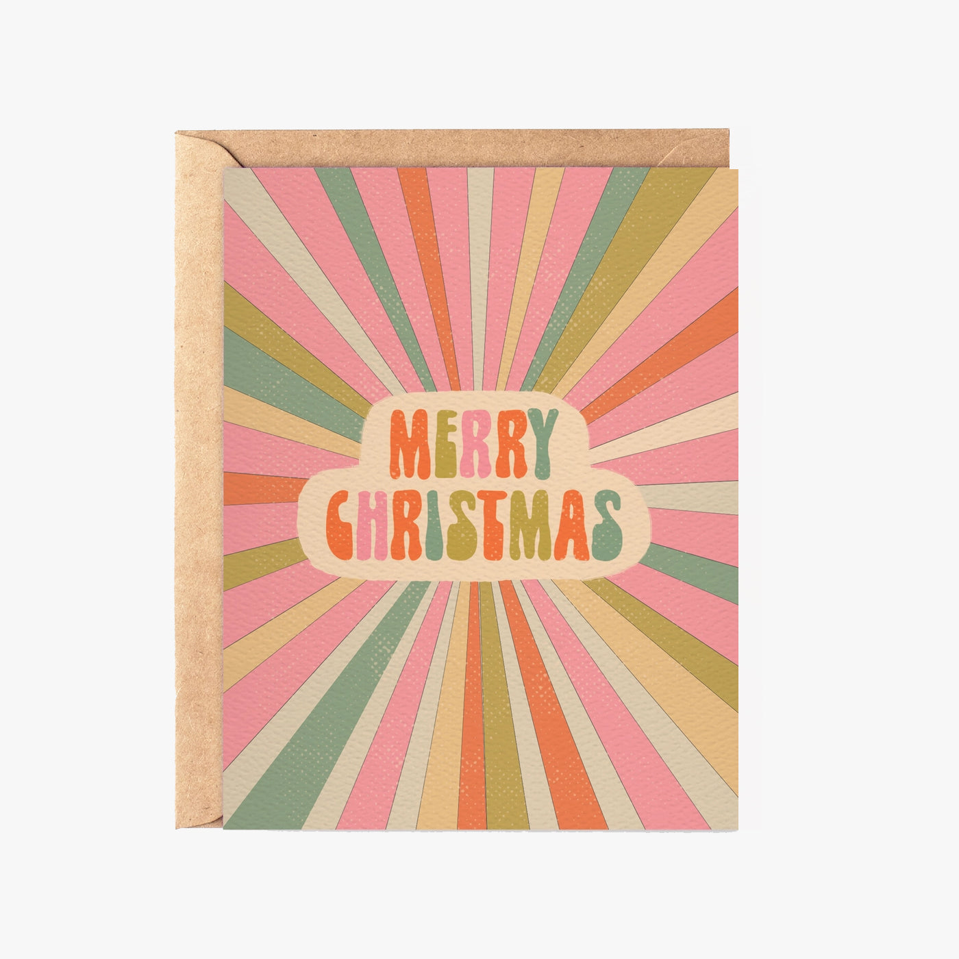 Daydream Prints Merry Christmas Sunburst Card