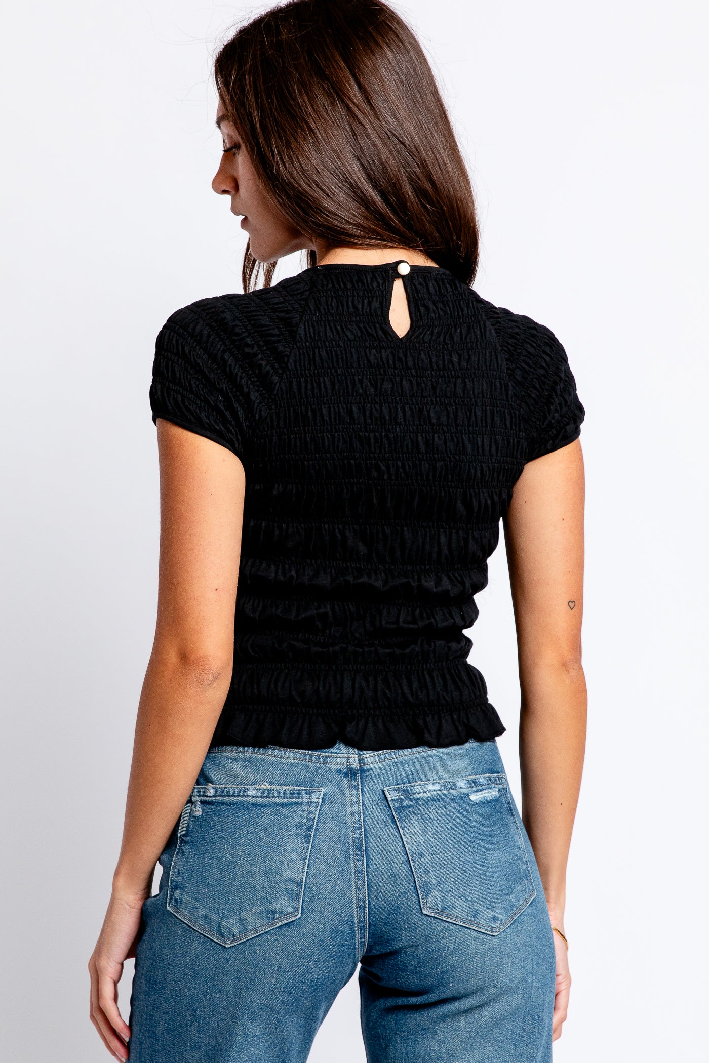 Nation LTD Sissi Smocked Top
