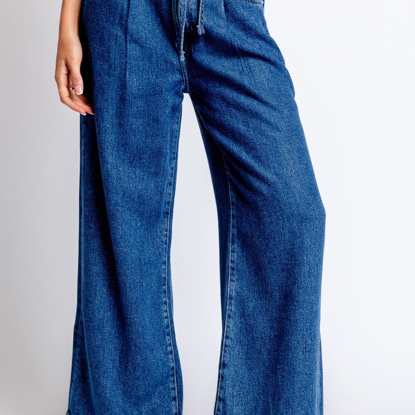 FRAME Drawstring Wide Leg