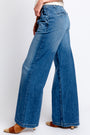 AG Jeans Pleated Stella Low Slung Palazzo