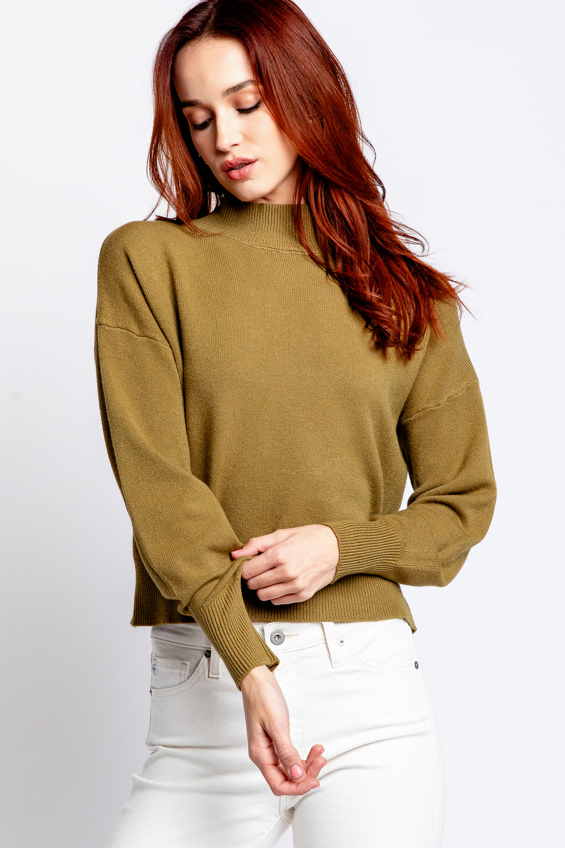 BLUE EYED GIRL Laguna Beach Embroidered Sweatshirt in White