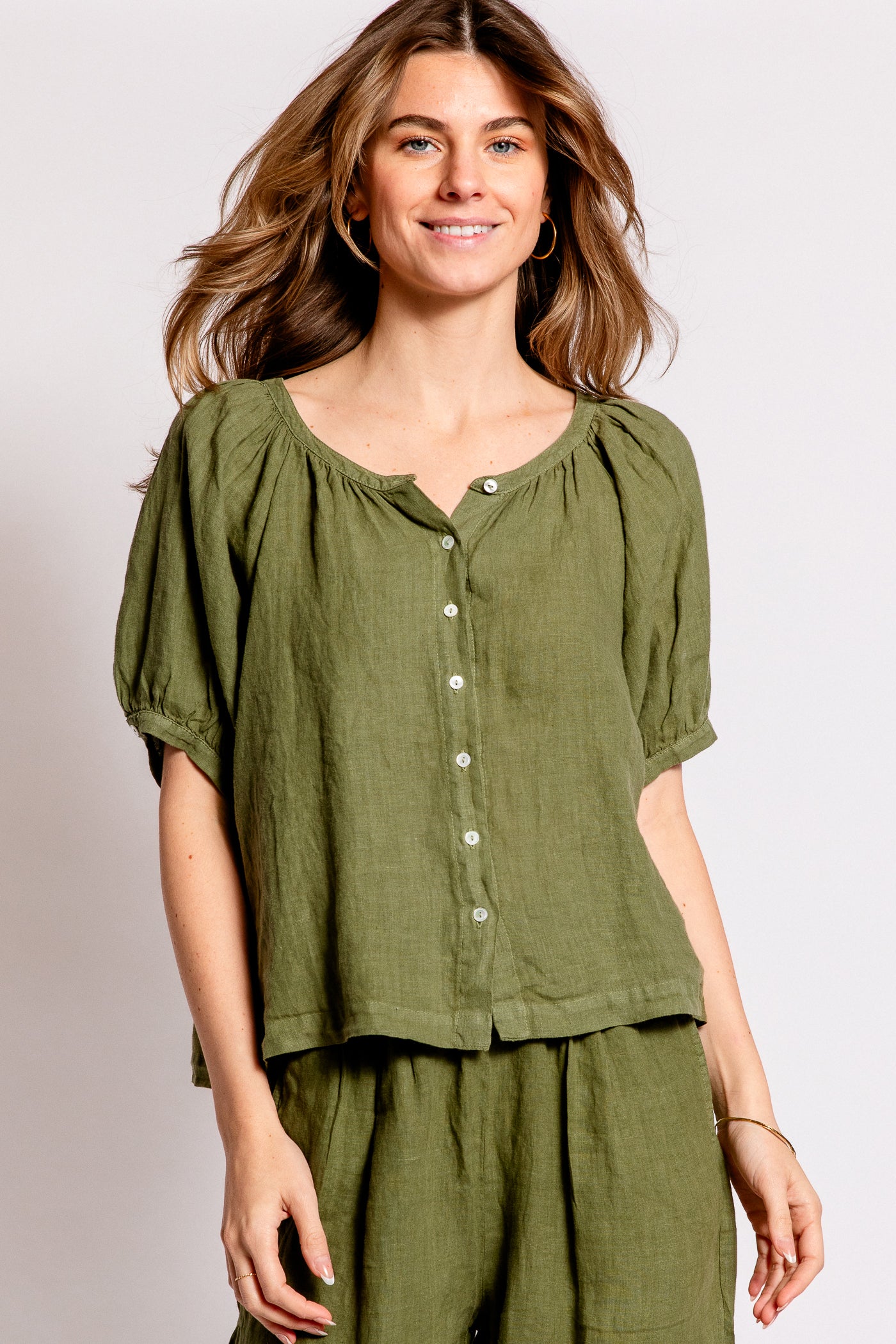 Velvet Jamie Linen Top