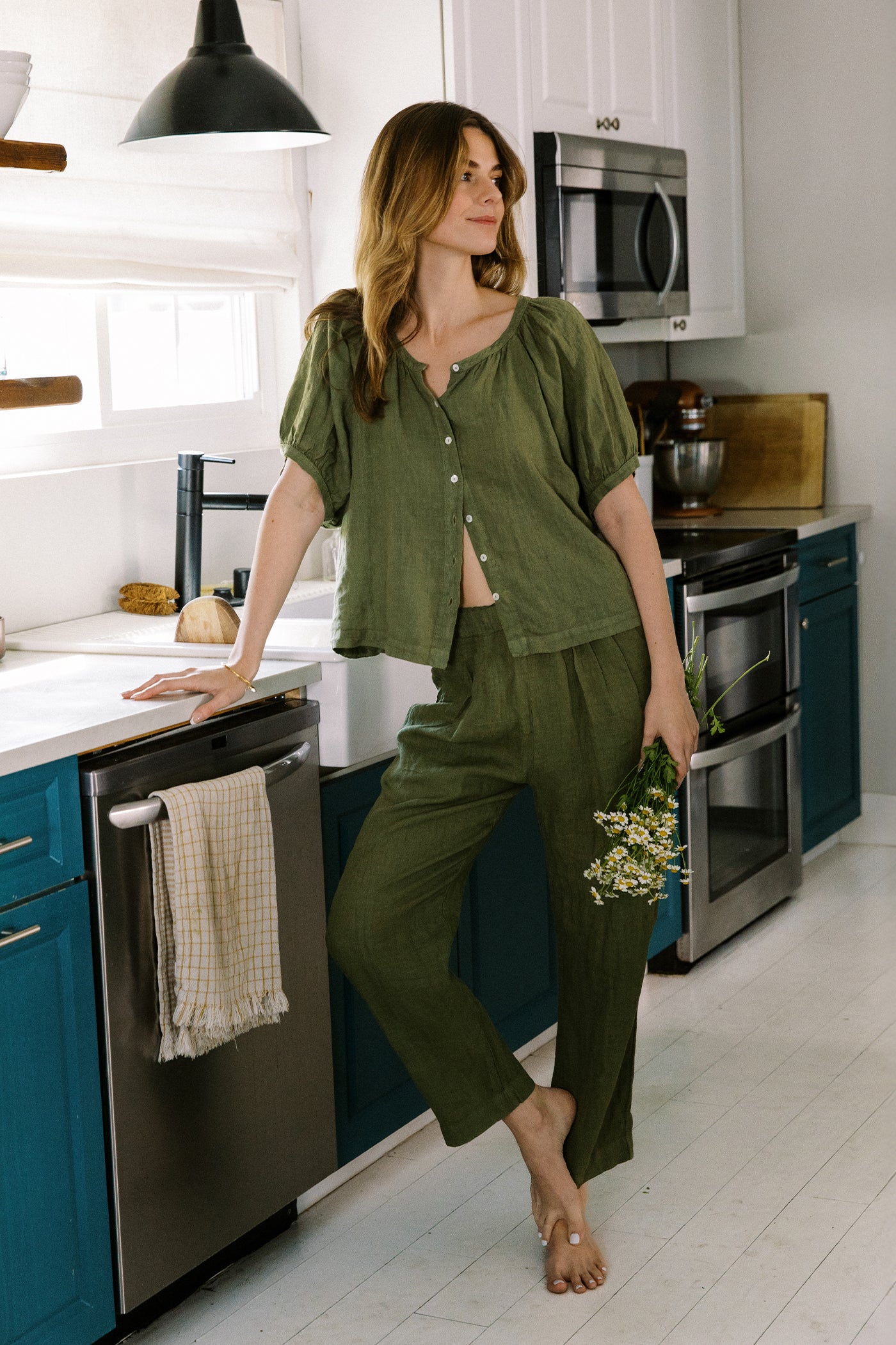 Velvet Jamie Linen Top