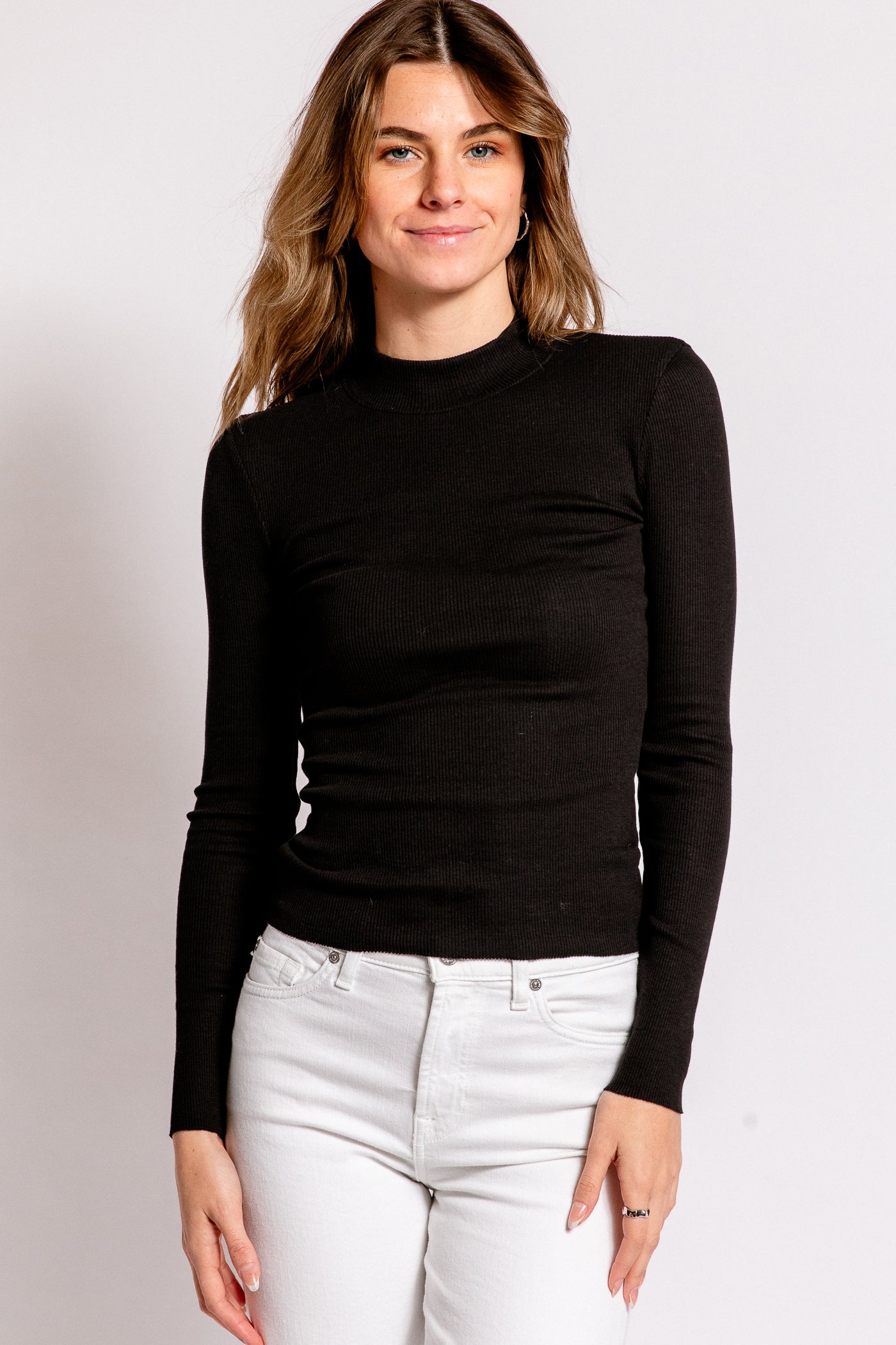 Nation LTD Gina Slim Mock Neck