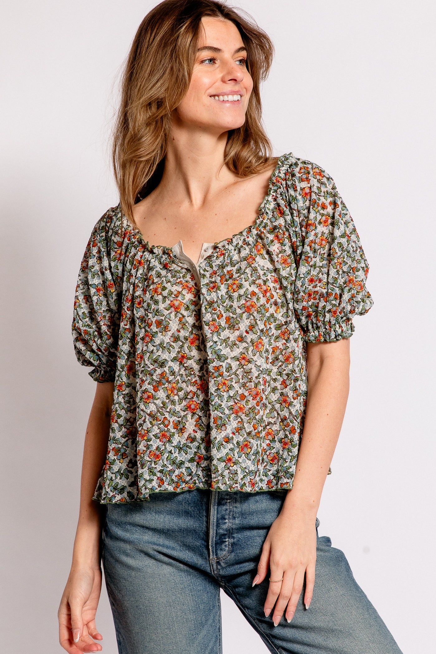 Free People Astra Peasant Top