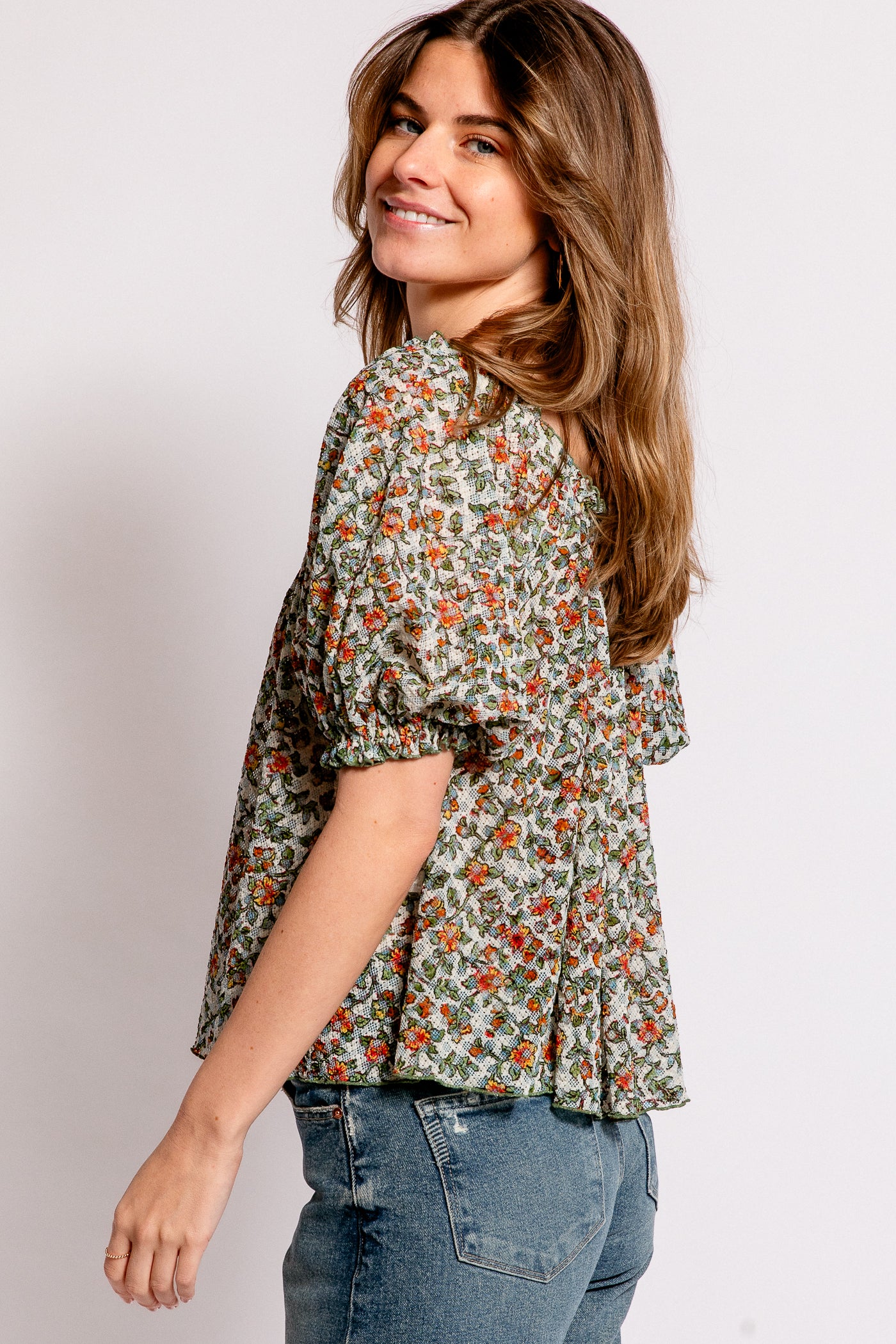 Free People Astra Peasant Top
