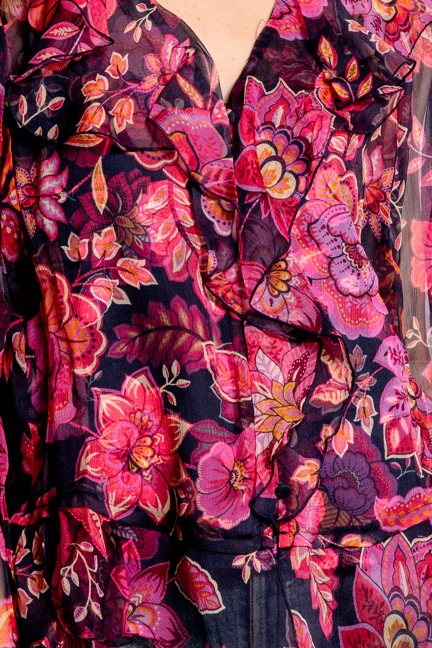Johnny Was Kiko Ruffle Blouse