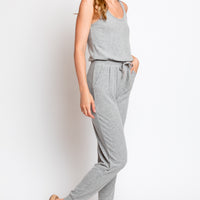 Spiritual Gangster Harmony Jogger Jumpsuit in Heather Grey