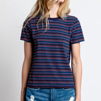Michael Stars Gerry Stripe Tee in Nocturnal Combo