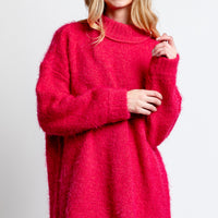 Show Me Your Mumu Timmy Tunic Sweater in Pink Rose