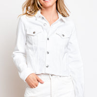 7 For All Mankind Classic Vintage Trucker Jacket in Soleil