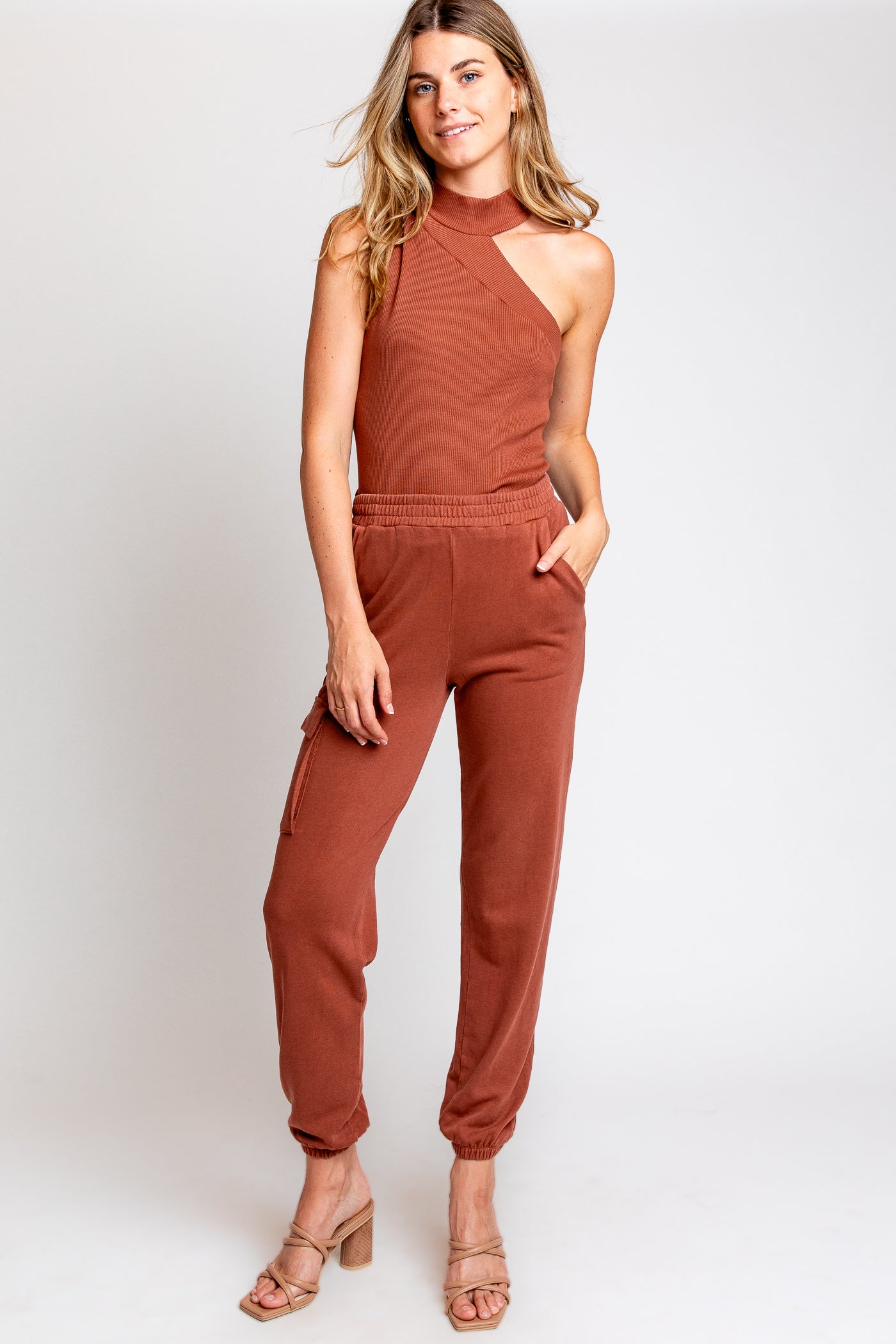 Lanston Asymmetrical Turtleneck Tank