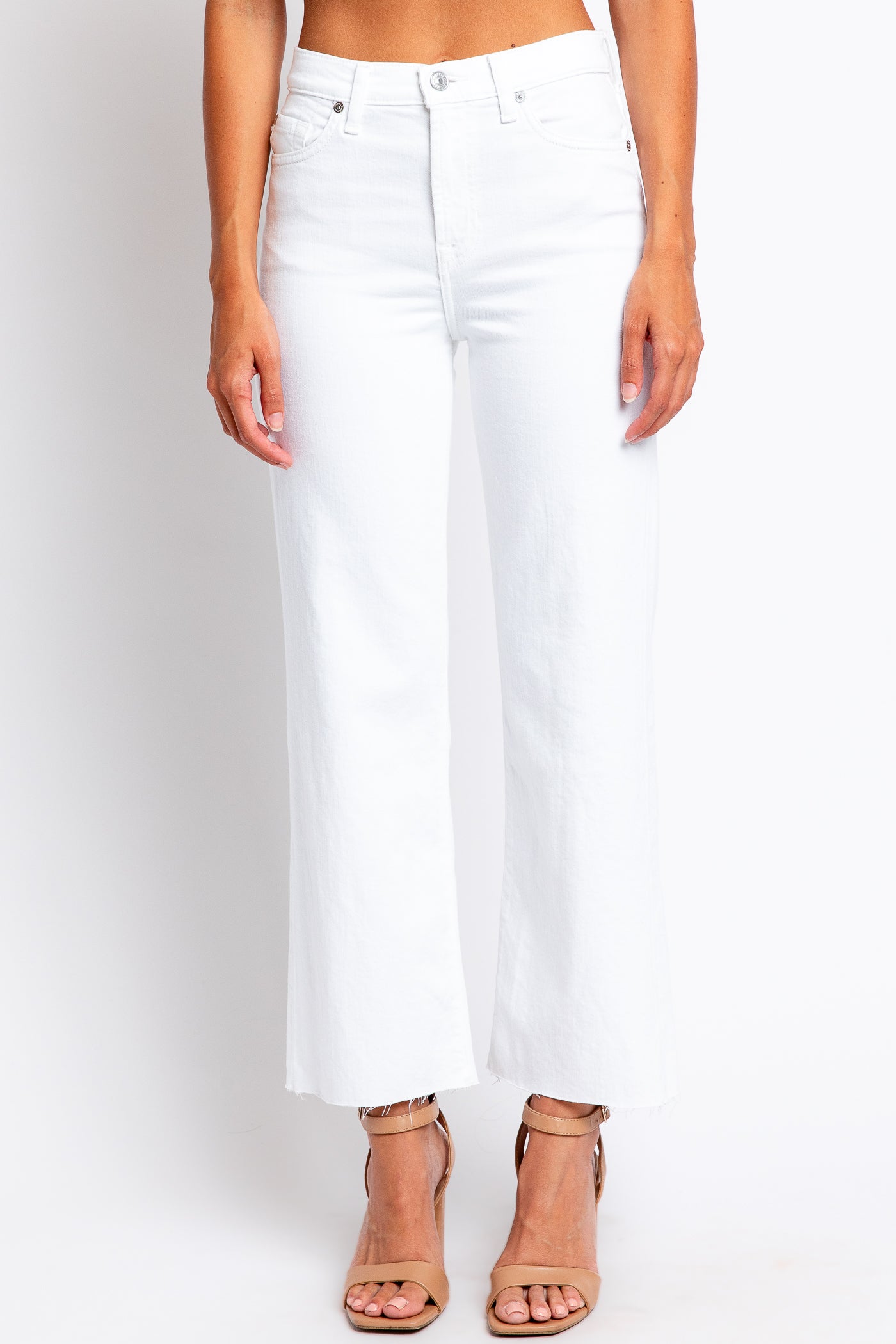 7 For All Mankind Cropped Alexa Cut Hem