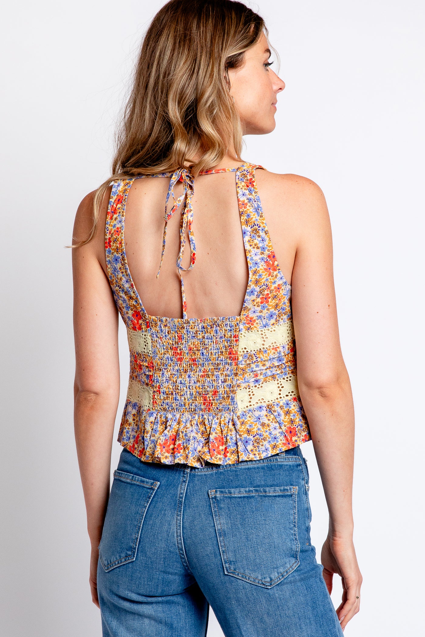 Free People Kiana Lace Tank