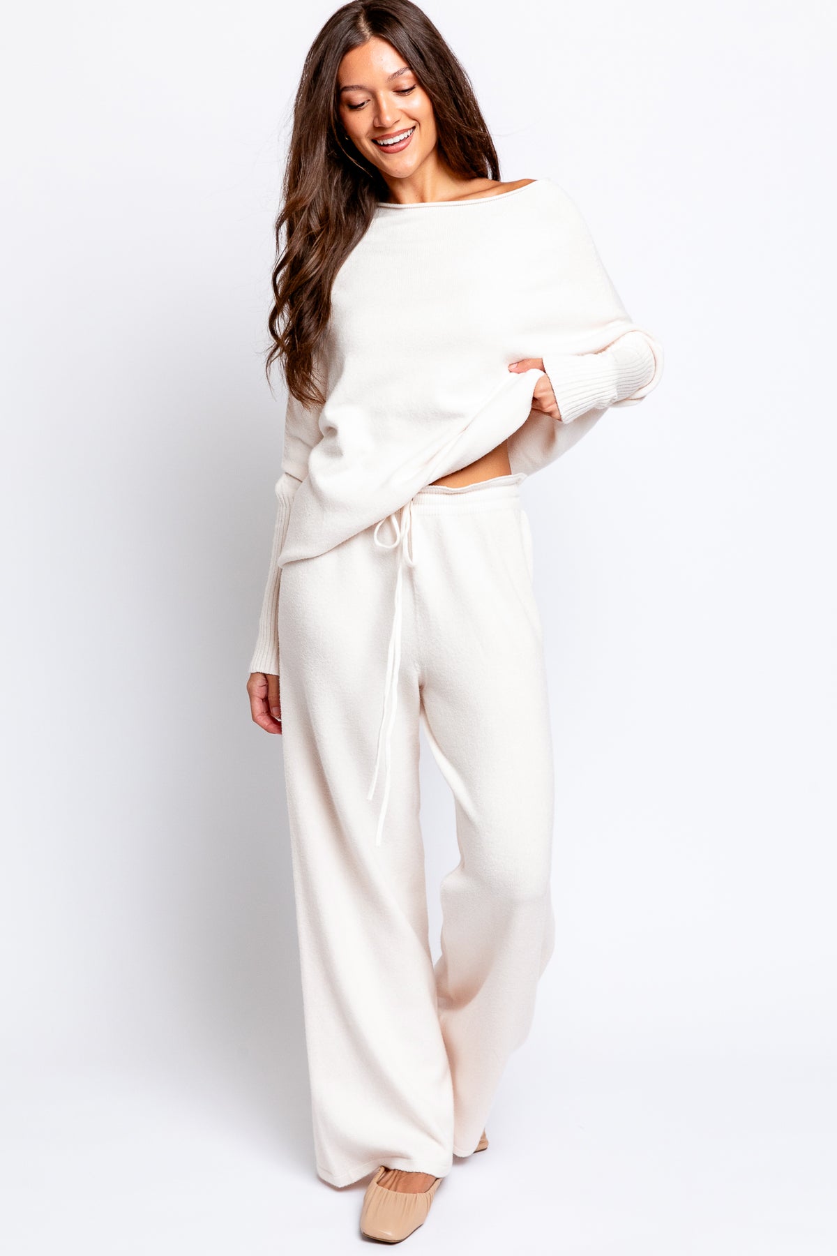 Milio Milano Italian Lightweight Knit Drawstring Pant
