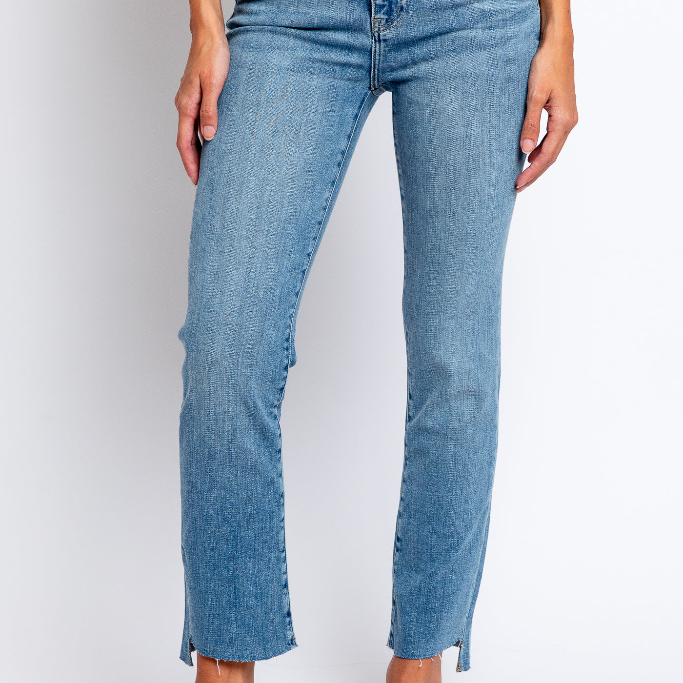 FRAME Le High Straight Corkscrew Hem