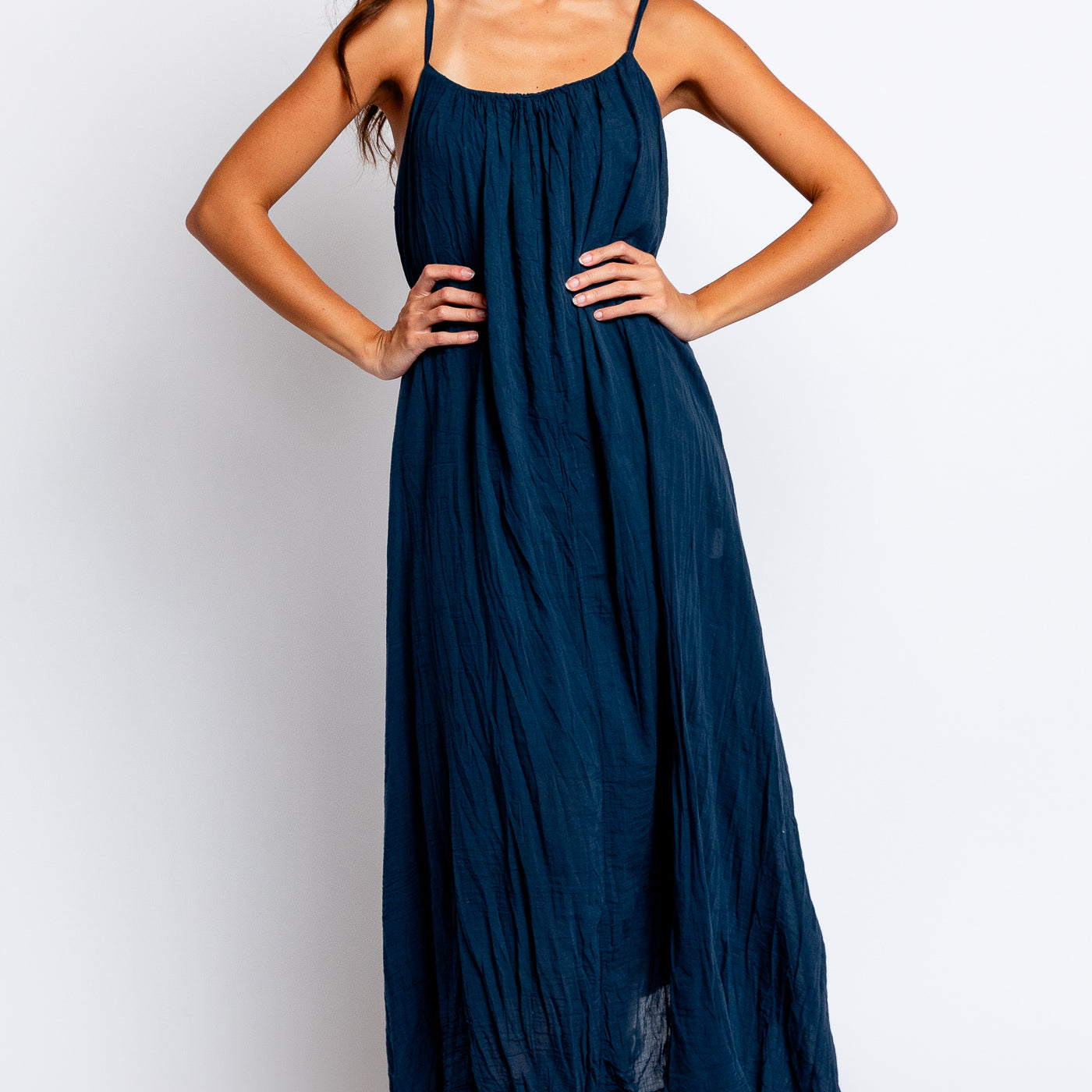 Milio Milano Textured Gauze Maxi Dress