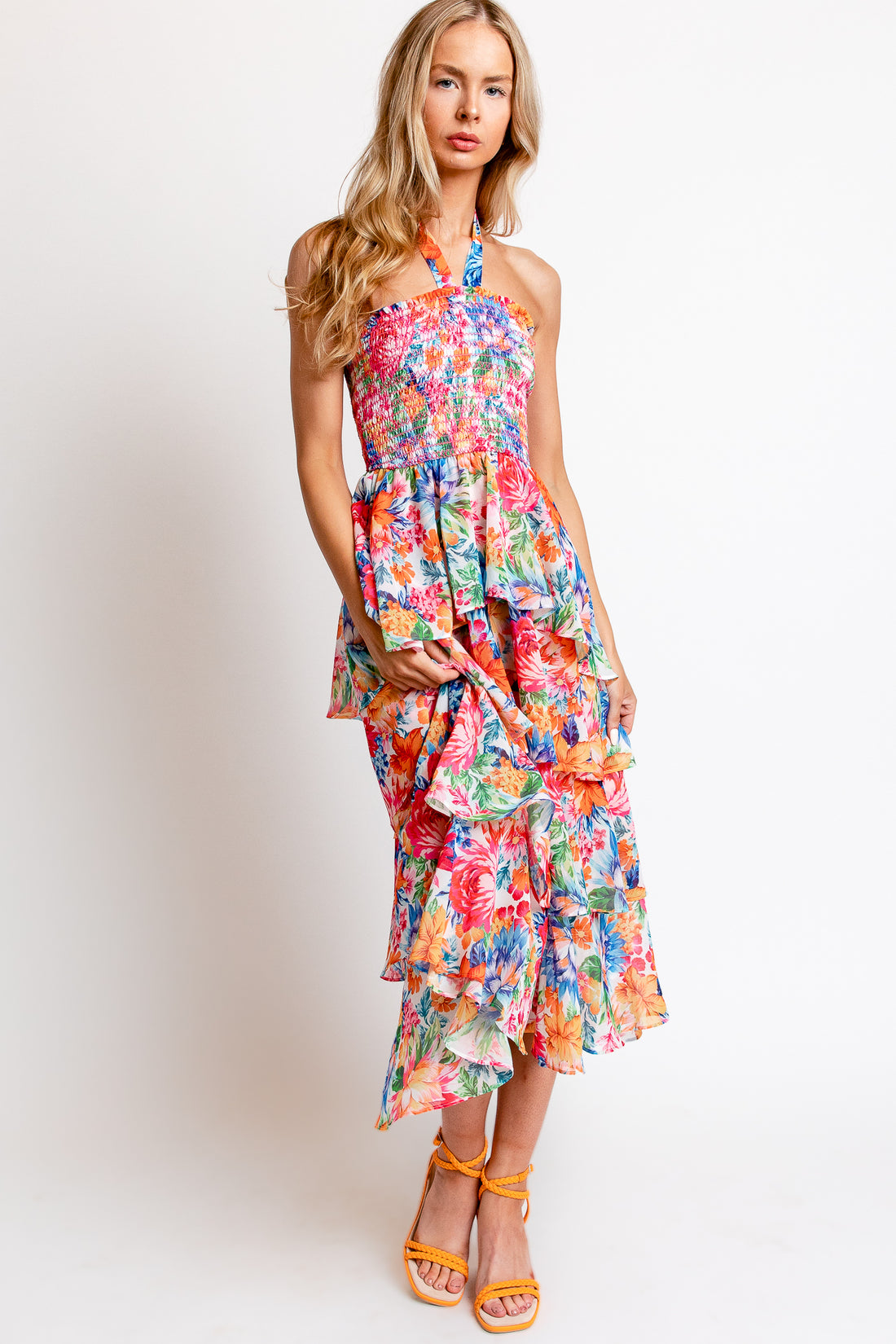 Hale Bob Corine Dress in Ivory