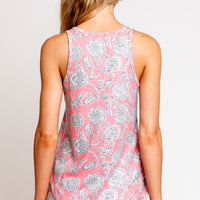 PJ Salvage Boho Chic Tank in Coral