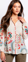 Johnny Was Luciana Ruelle Blouse