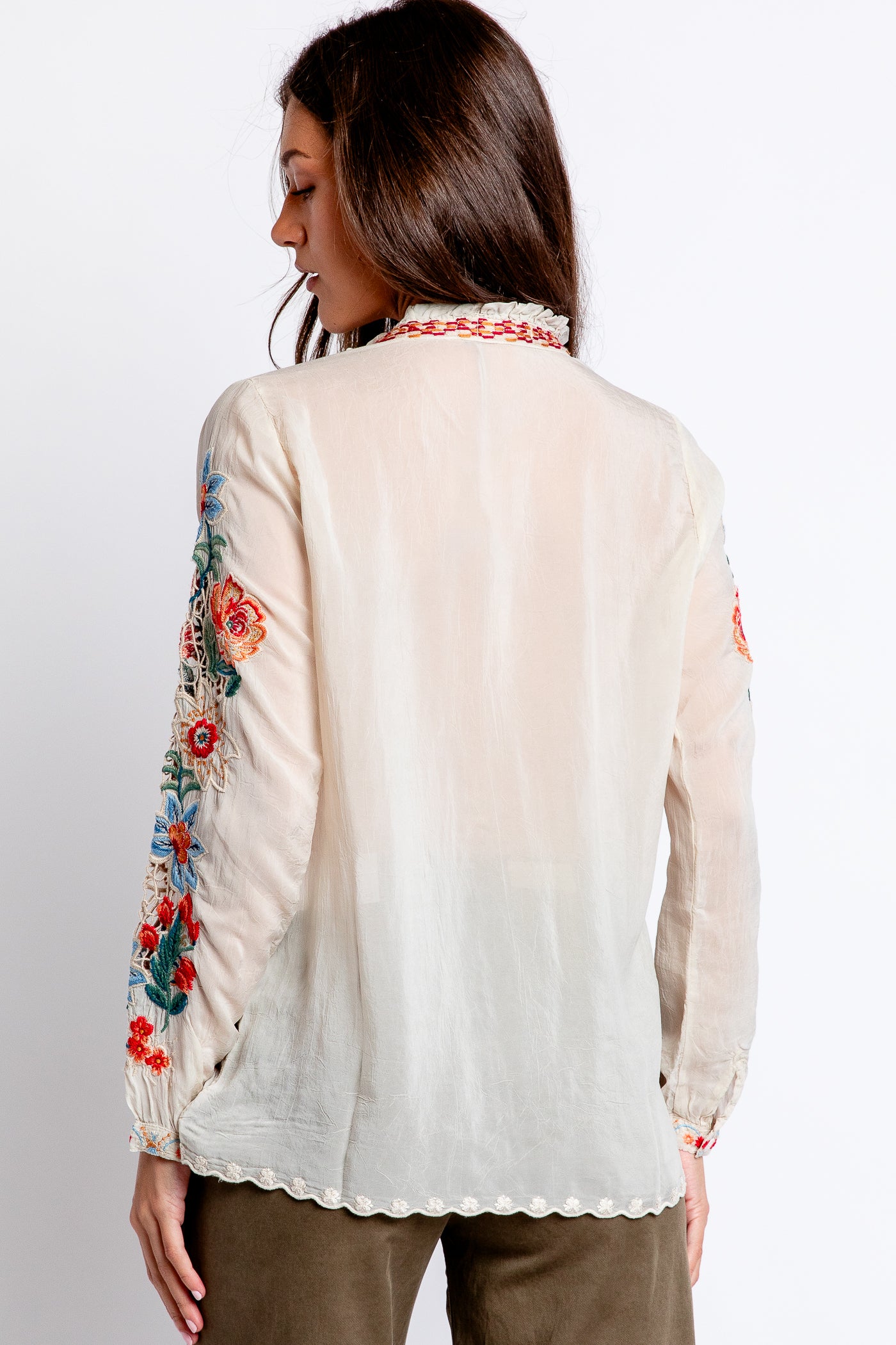 Johnny Was Luciana Ruelle Blouse