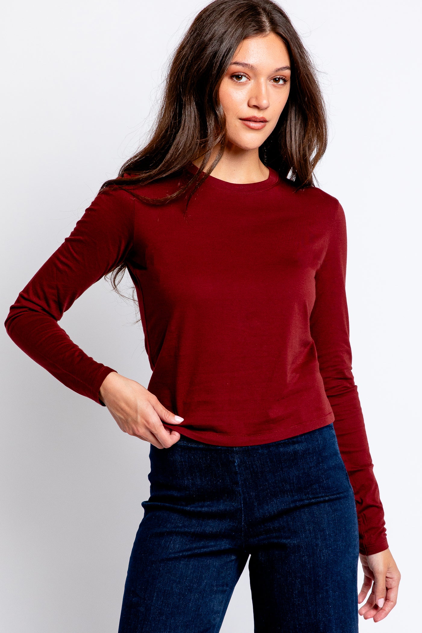 FRAME Long Sleeve Baby Tee