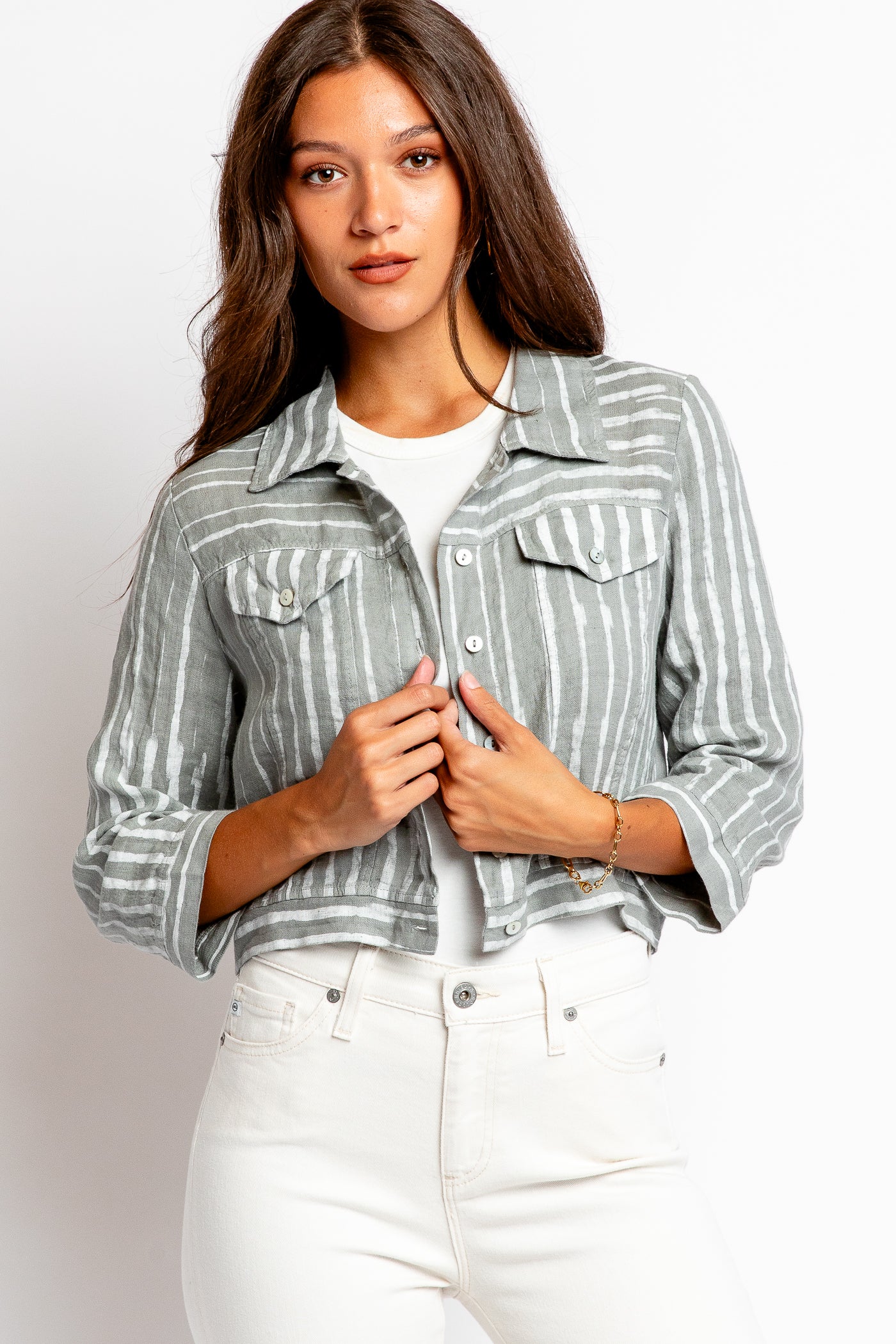 Inizio Jean Linen Jacket