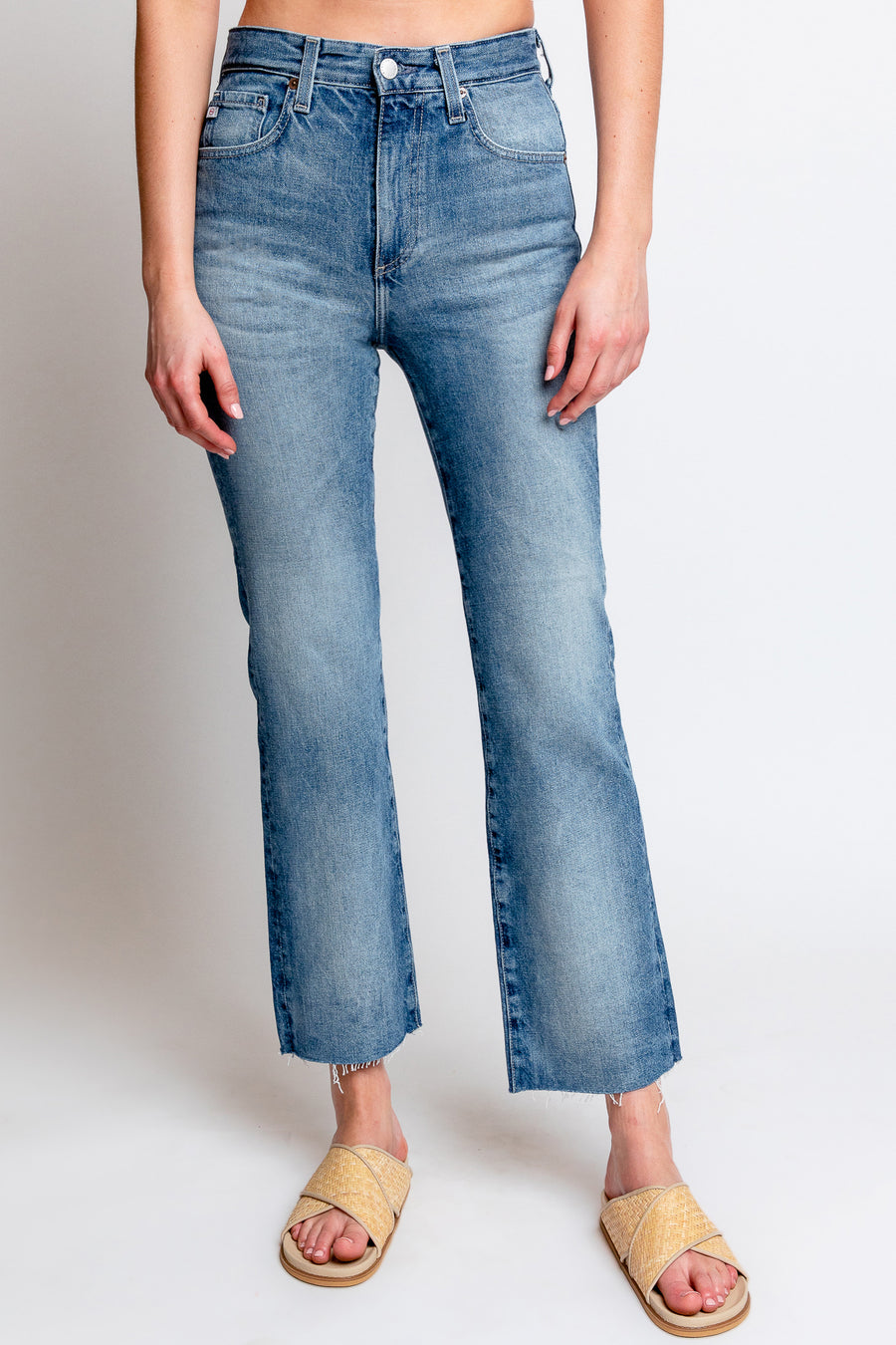 AG Jeans Kinsley High Rise Pop Crop in Superstition