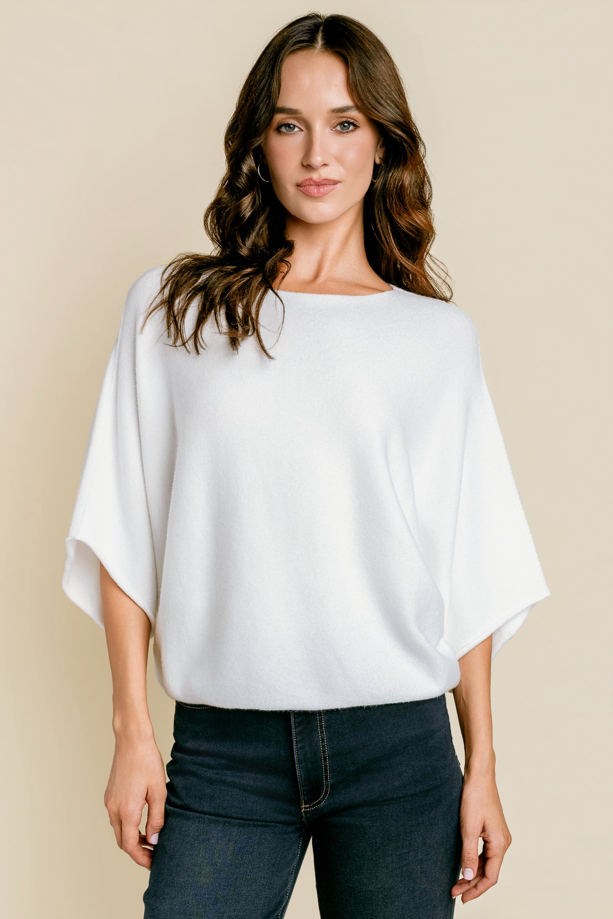 Batwing Sleeve Knit Top