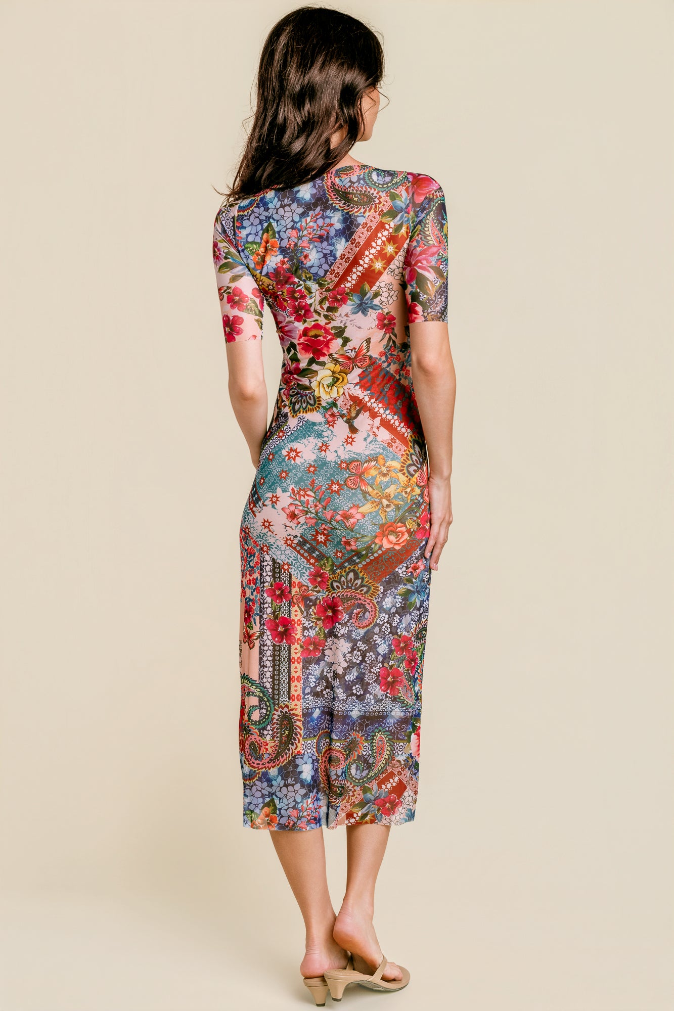 Astrid Mesh Midi Dress