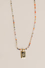 Sadie Jo Jewelry Co. Seashell Cartouche with Mixed Stone Chain