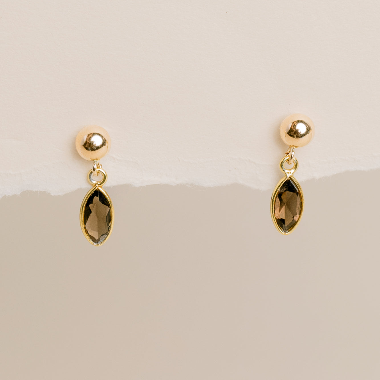 Sadie Jo Jewelry Co. Marquis Brown Topaz Drop Earrings