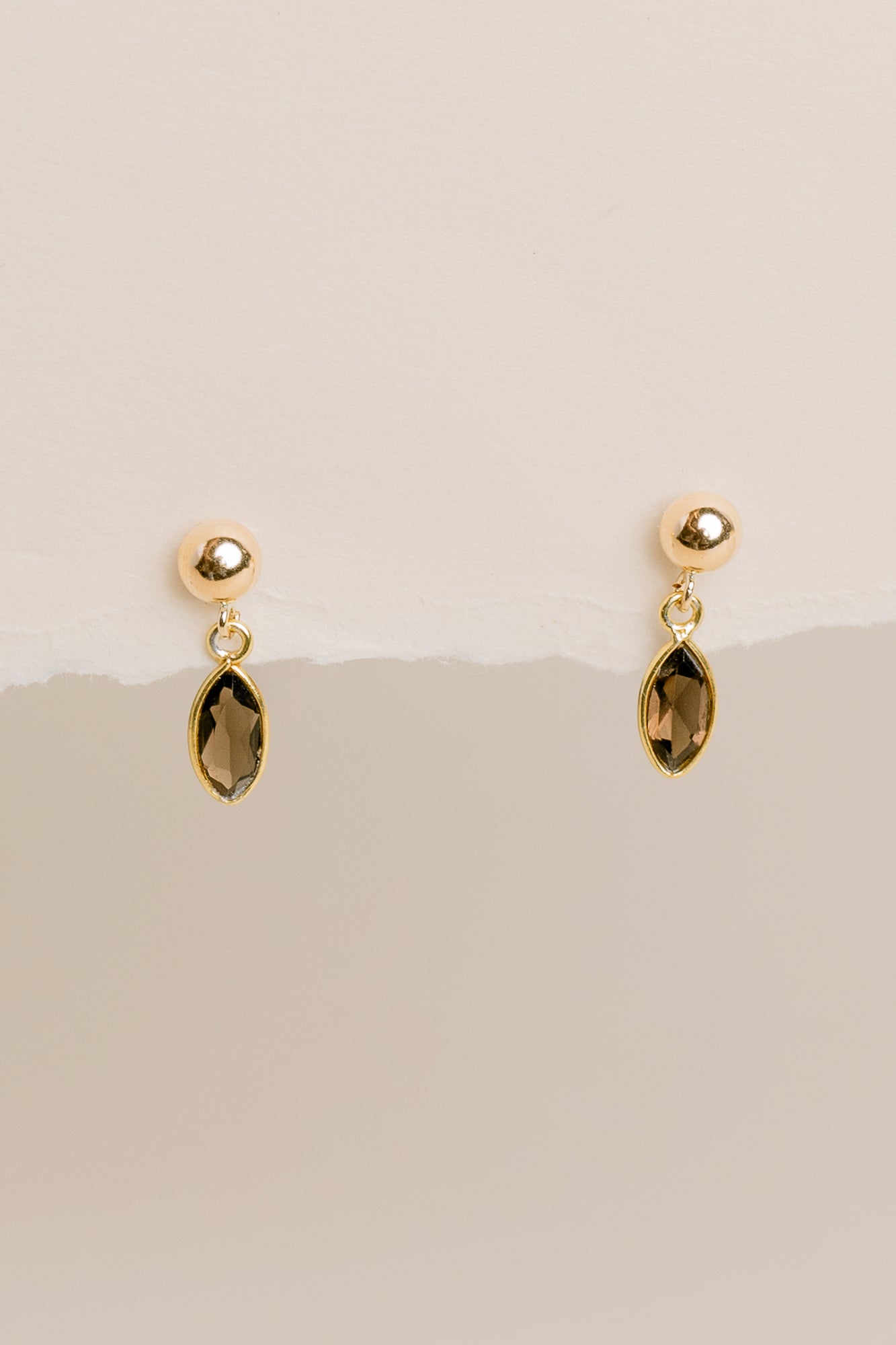 Sadie Jo Jewelry Co. Marquis Brown Topaz Drop Earrings