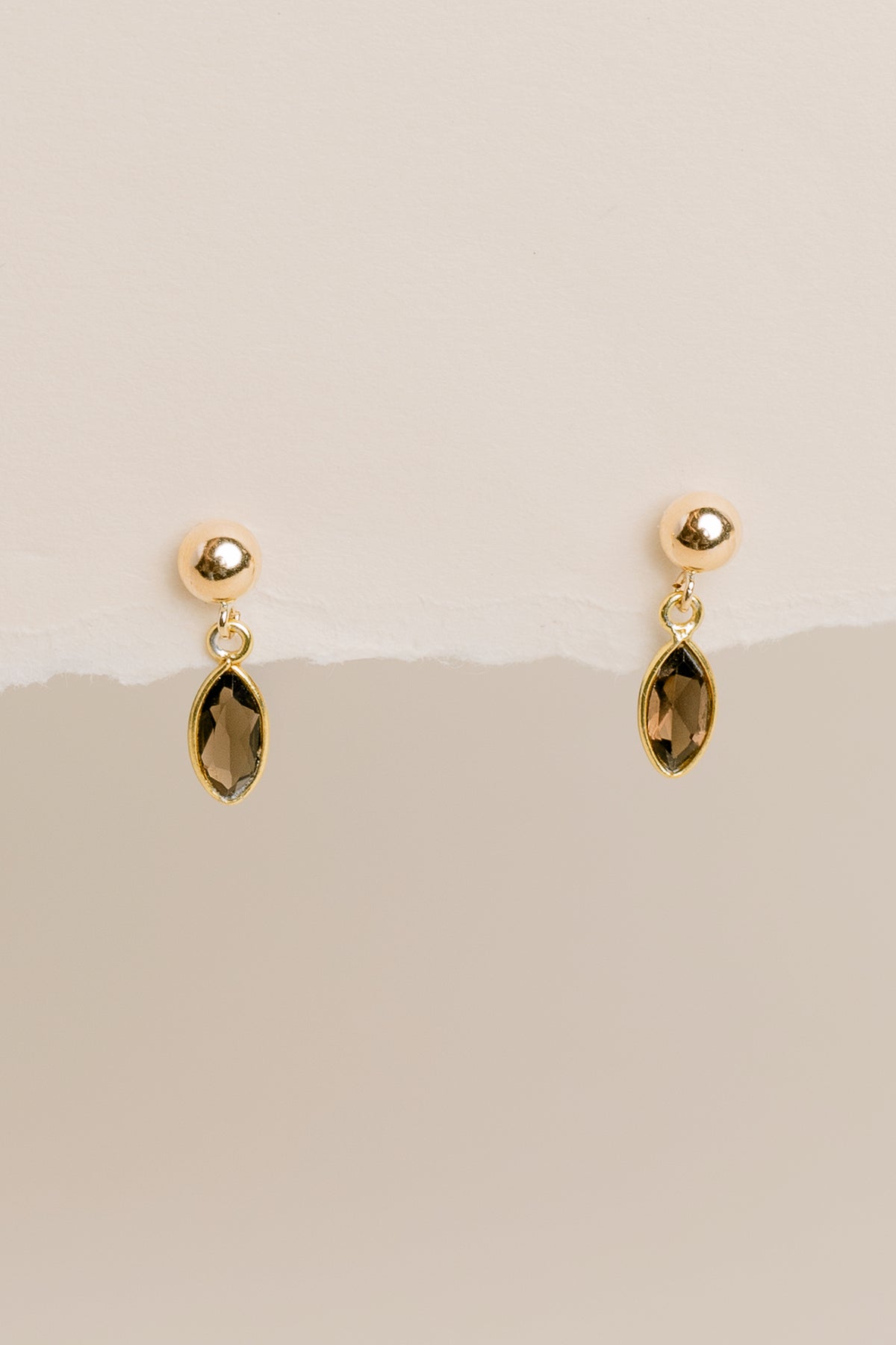 Sadie Jo Jewelry Co. Marquis Brown Topaz Drop Earrings