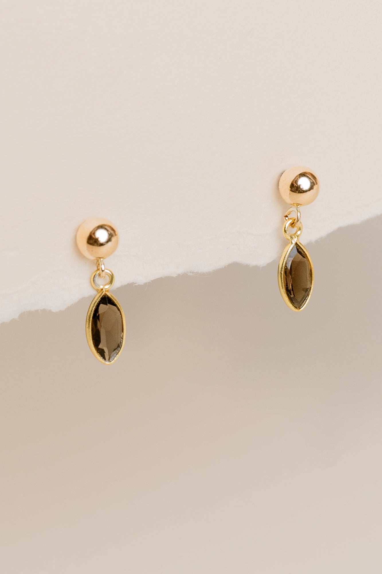 Sadie Jo Jewelry Co. Marquis Brown Topaz Drop Earrings
