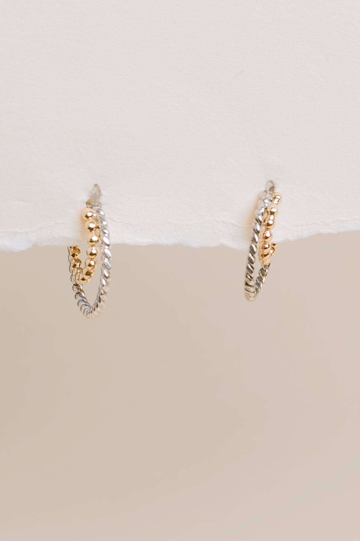 Sadie Jo Jewelry Co. Two Tone Double Hoops