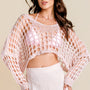 Metallic Crochet Crop Top
