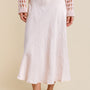 Crinkle Linen Midi Skirt