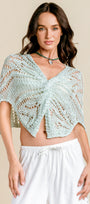 Crochet Front Twist Poncho