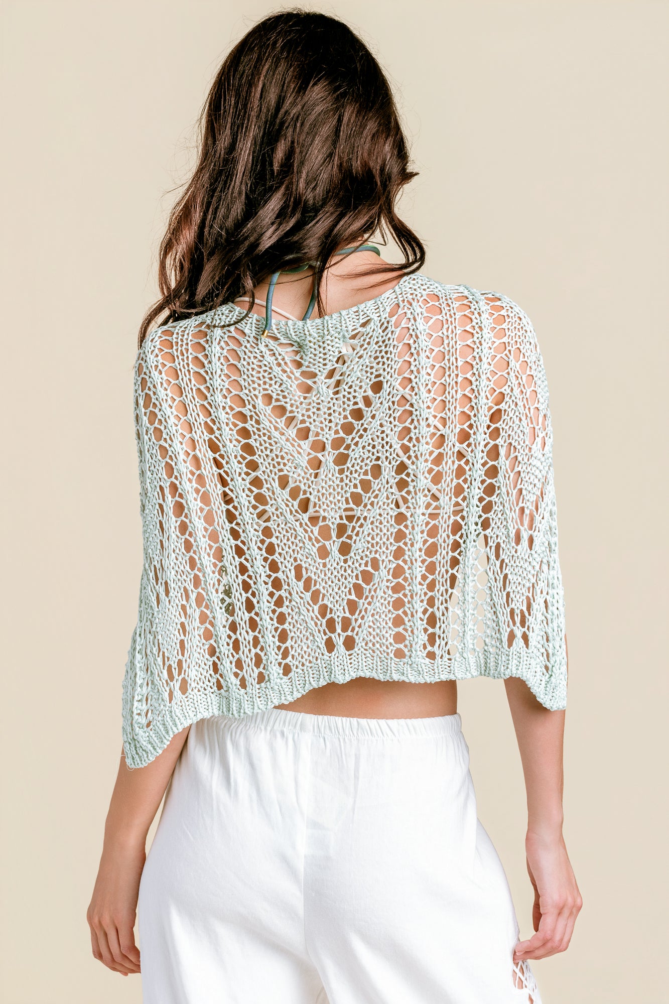 Crochet Front Twist Poncho