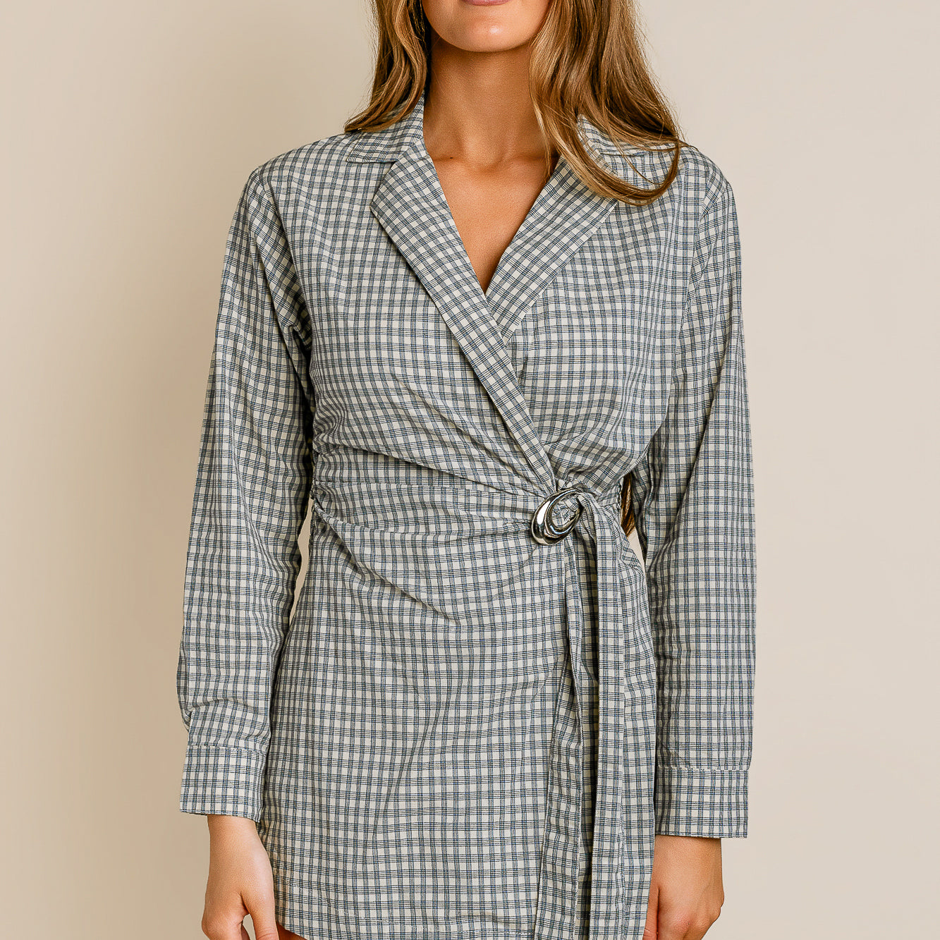 Mila Wrap Mini Shirtdress