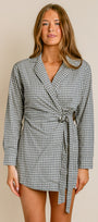 Mila Wrap Mini Shirtdress