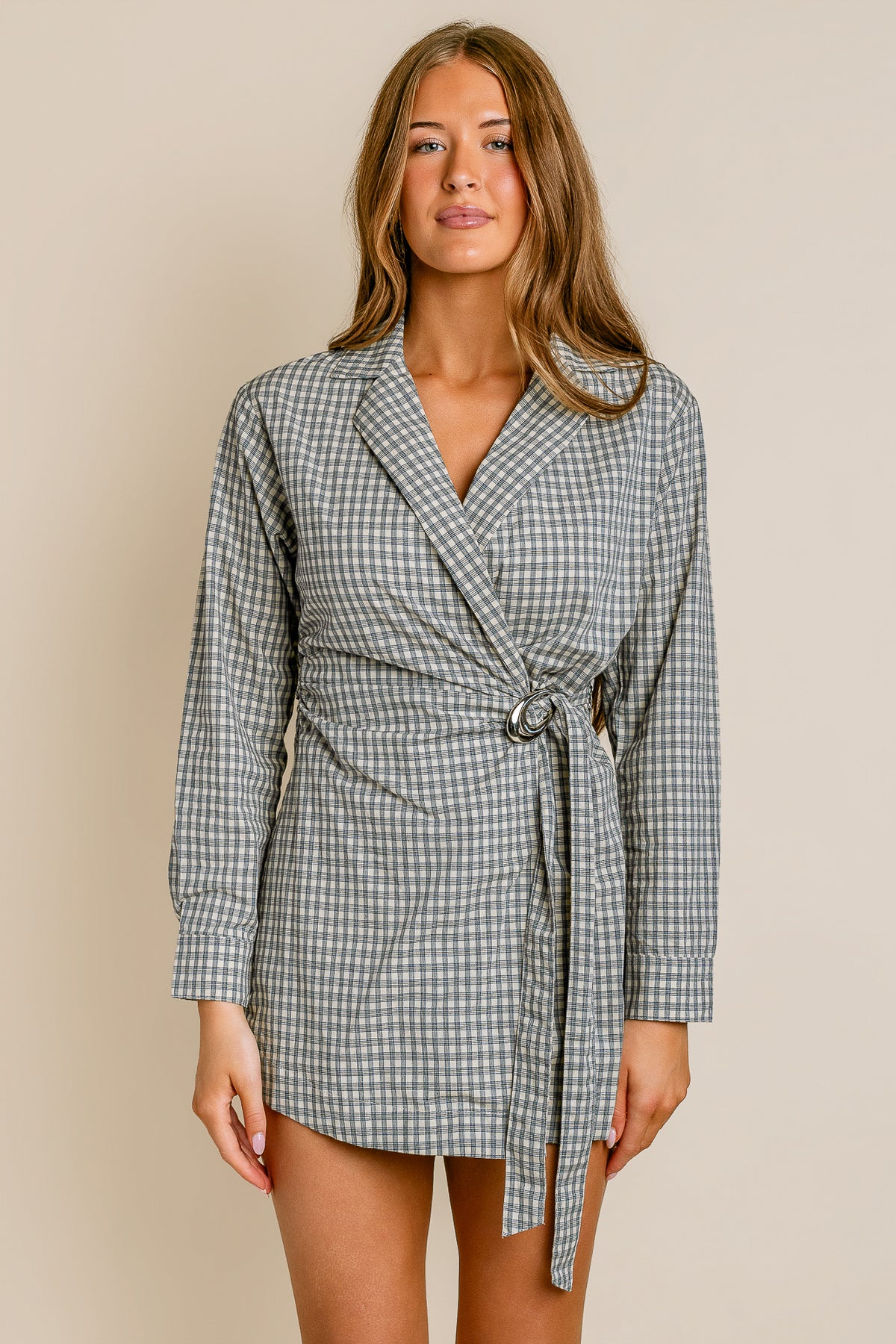 Mila Wrap Mini Shirtdress