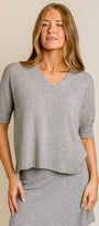 V-Neck Sweater Light Knit Top