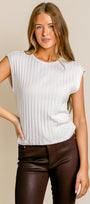 Jinny Power Shoulder Top