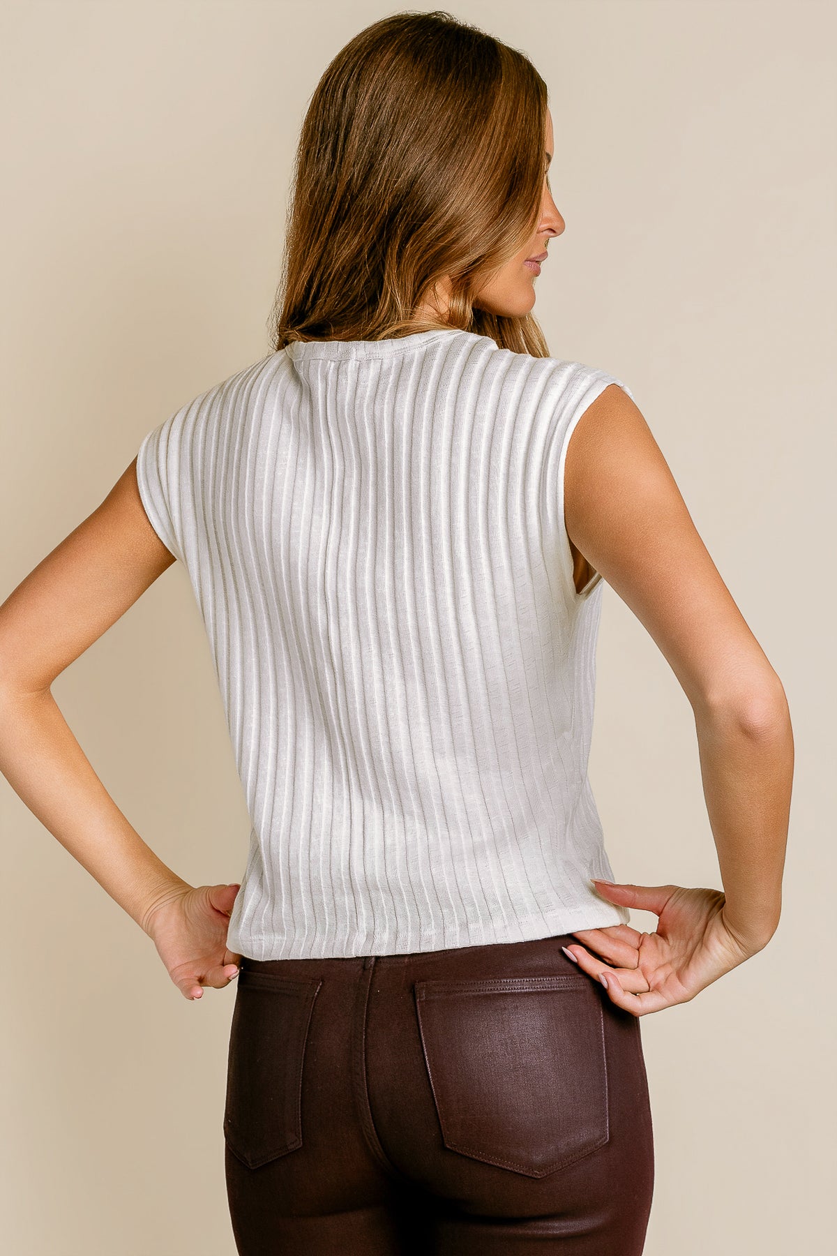 Jinny Power Shoulder Top