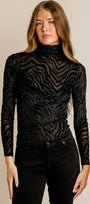 Chels Velvet Turtleneck